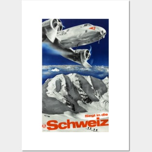 Vintage Travel Poster Switzerland Posters and Art